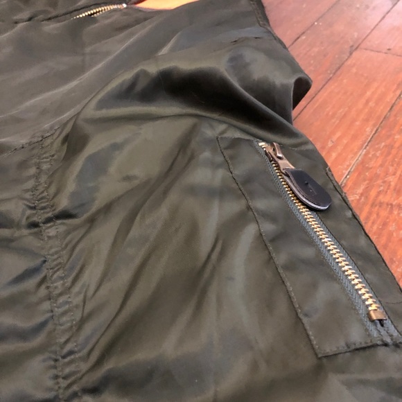 🔥🔥 Army Green Reversible Mens Bomber Jacket - Picture 5 of 8